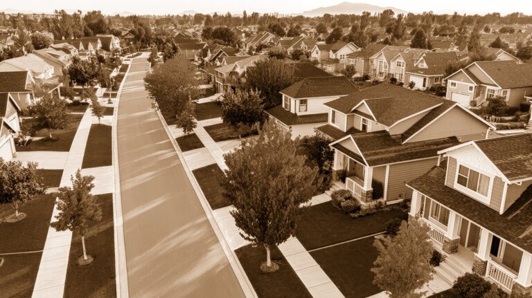 Riverfront neighborhood